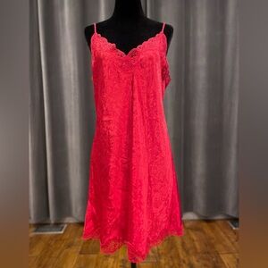 Vintage Victoria’s Secret red chemise nightie